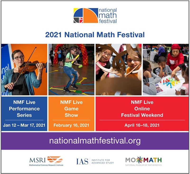 2021 National Math Festival Free Virtual Experience Commission on